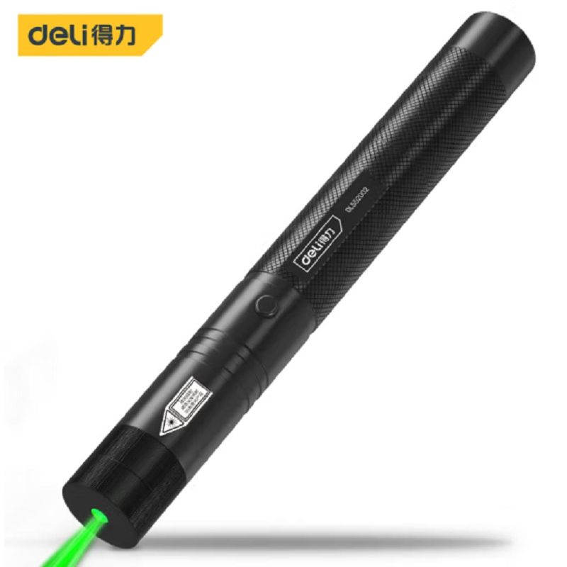 得力(deli)  远射激光笔  绿光 儿童安全锁设计   可充电手电筒   DL552002